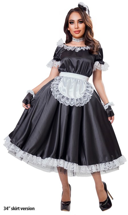 Classic Satin French Maid Uniform