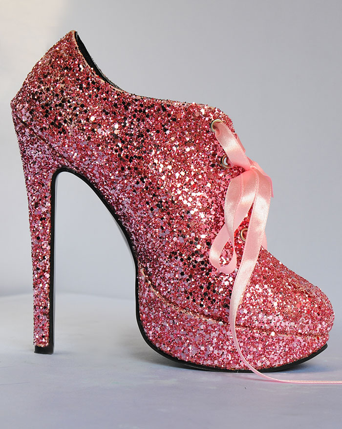 sparkling serving shoes pink 2